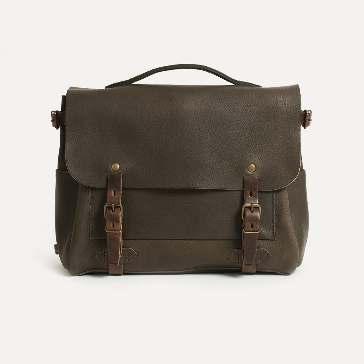 Sac Postier Eclair M - Kaki Marron (Smog) (image n°1)