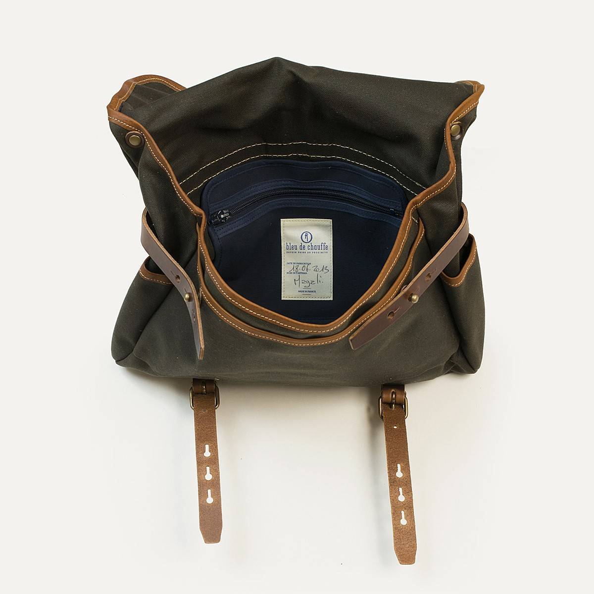 Musette Mariole WAXY - Khaki/Pain Brûlé (image n°3)