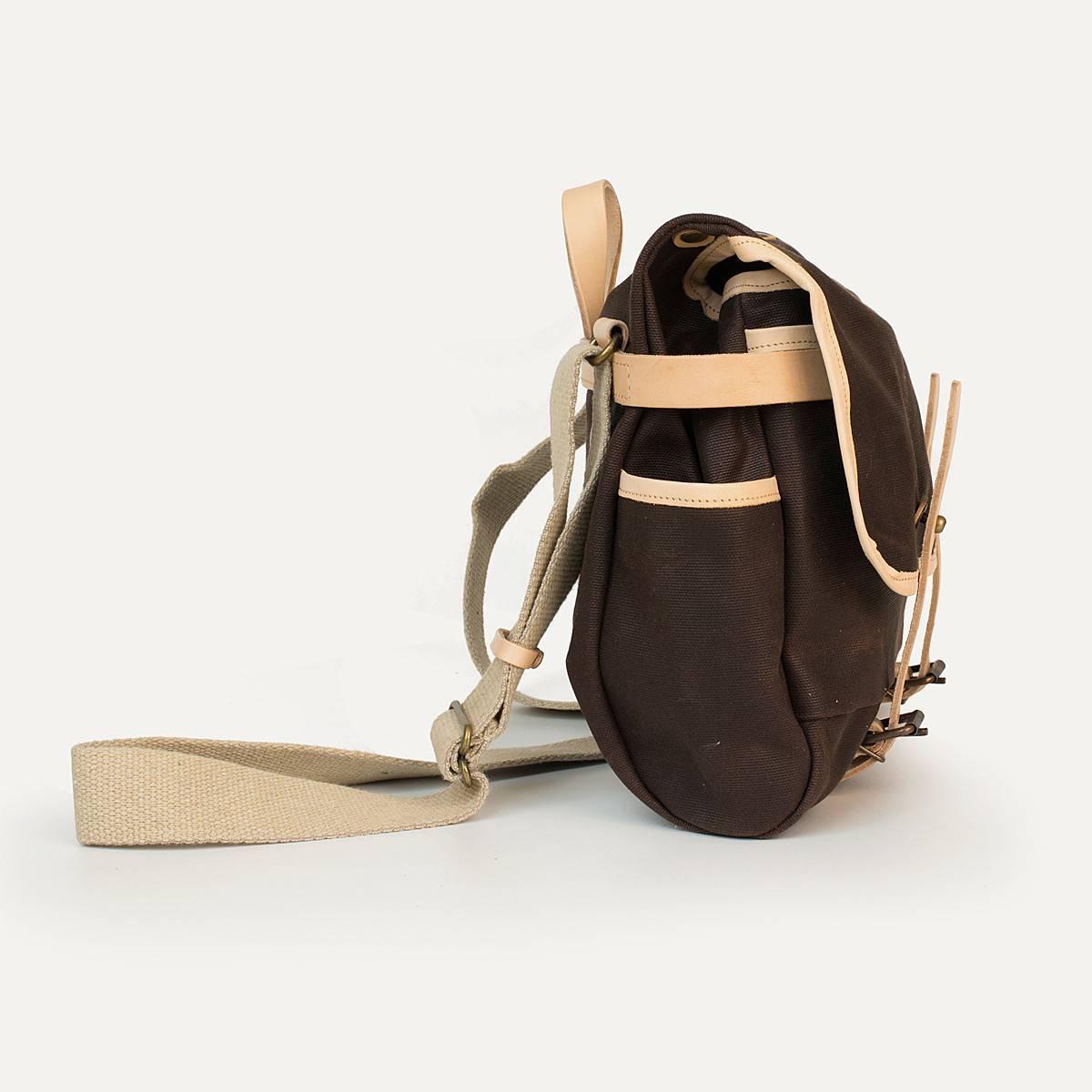 Musette Mariole WAXY - Brown/Natural (image n°2)
