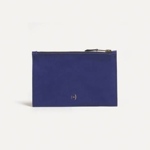 Leather Pouch COSMO S - blue