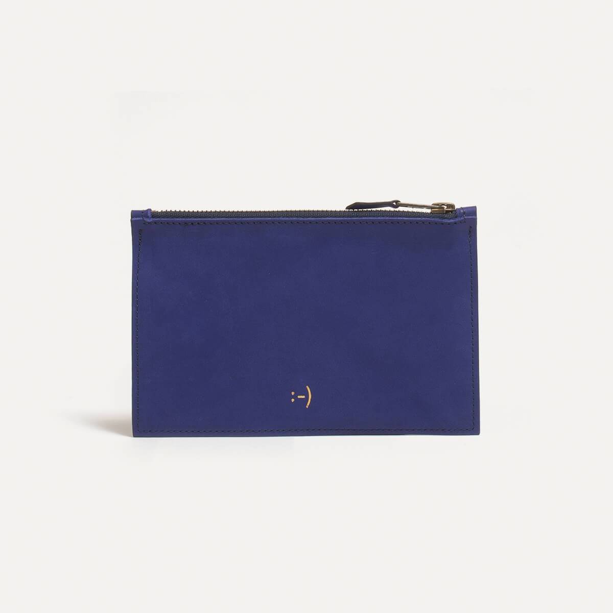 Leather Pouch COSMO S - blue (image n°1)