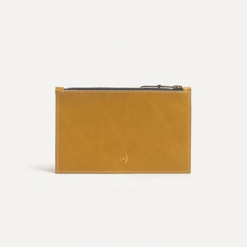 Leather Pouch COSMO S - Yellow