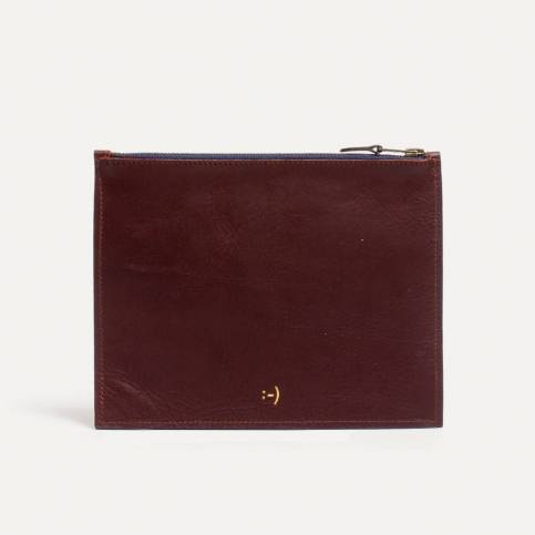 Leather Pouch COSMO M - peat