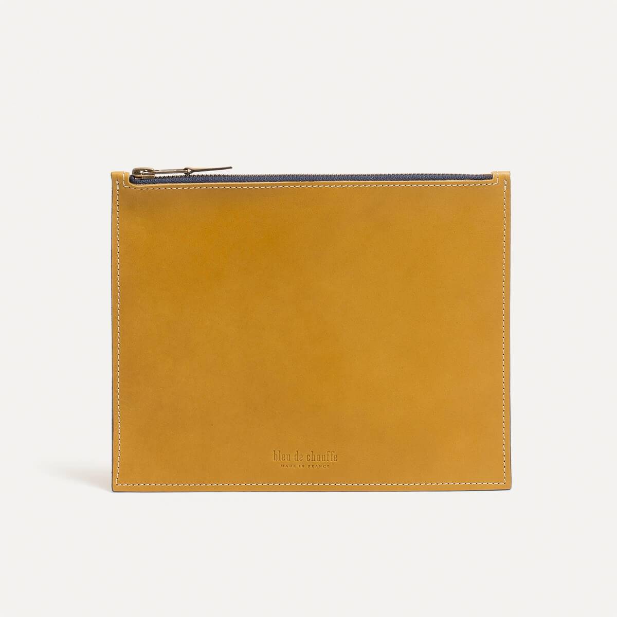 Leather Pouch COSMO M - Yellow (image n°2)