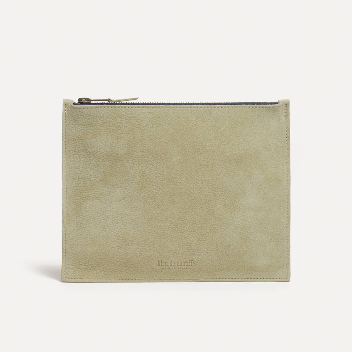Leather Pouch COSMO M - Almond (image n°2)