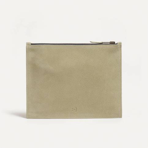 Leather Pouch COSMO M - Almond