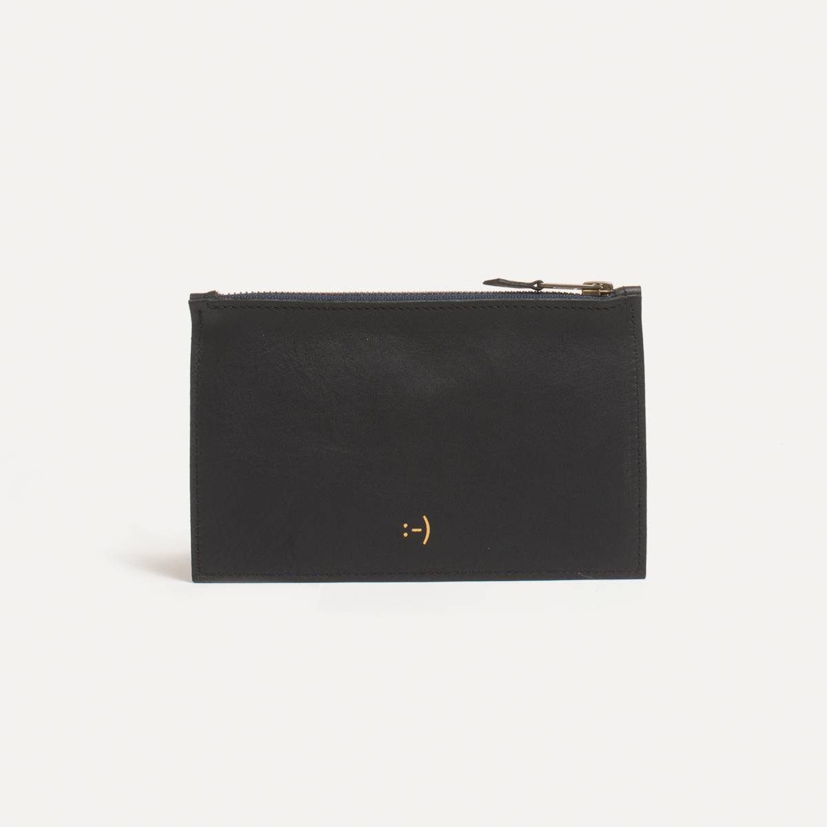 Leather Pouch COSMO S - Black (image n°1)