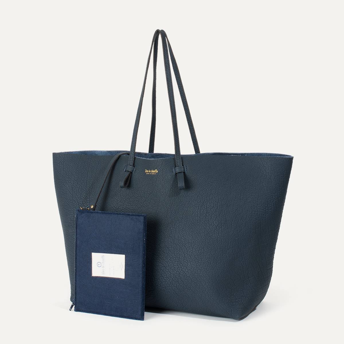 Joy Tote bag L - Navy Blue Crispi (image n°3)