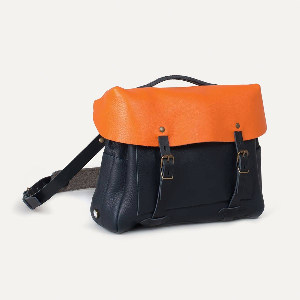 Bleu de Chauffe x Blitz Eclair bag - Navy/Orange (image n°2)