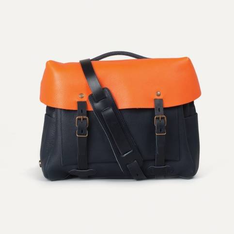 Eclair bag Bleu de Chauffe x Blitz - Navy/Orange