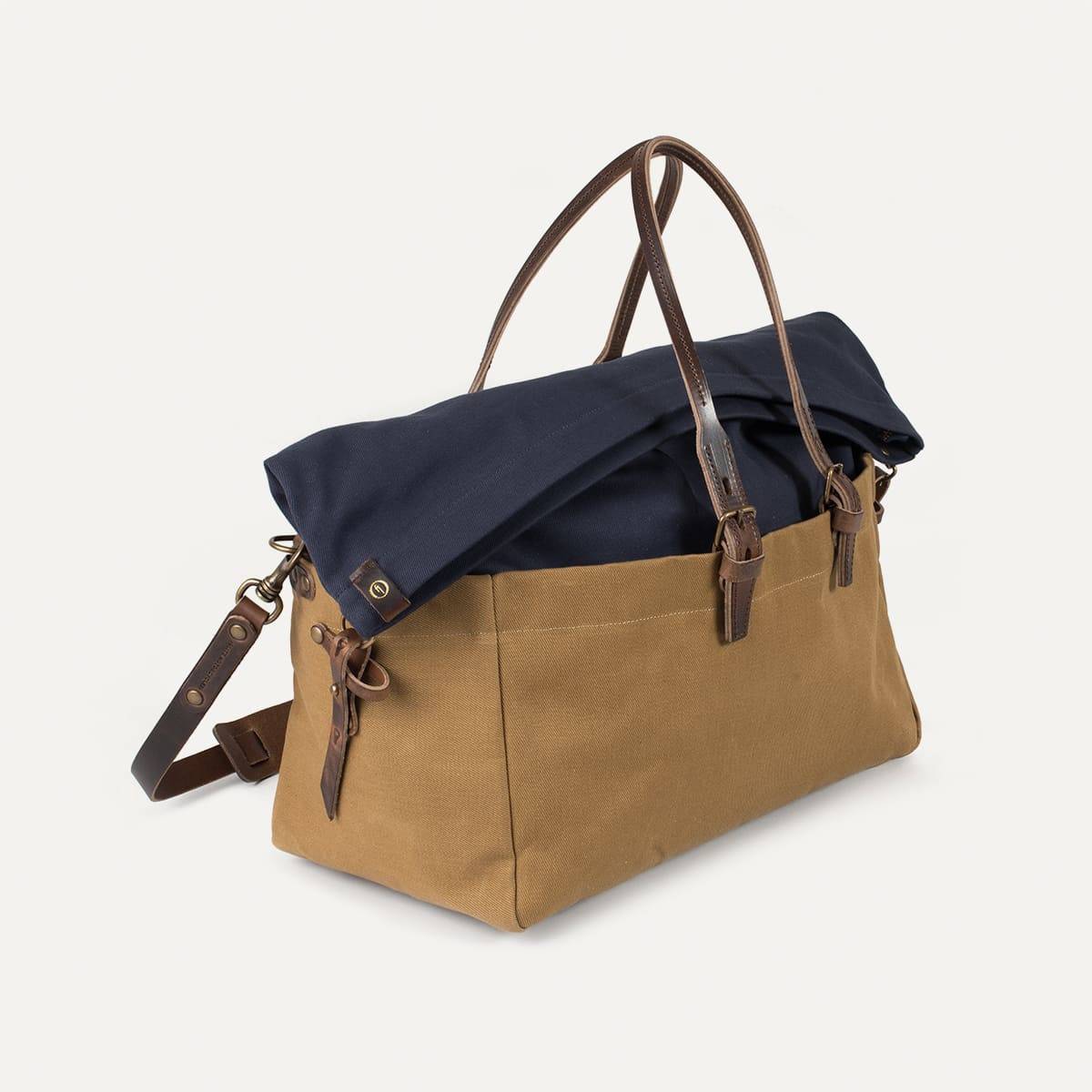 Sac de voyage Cabine Blitz Motorcycles - Navy/Camel (image n°5)