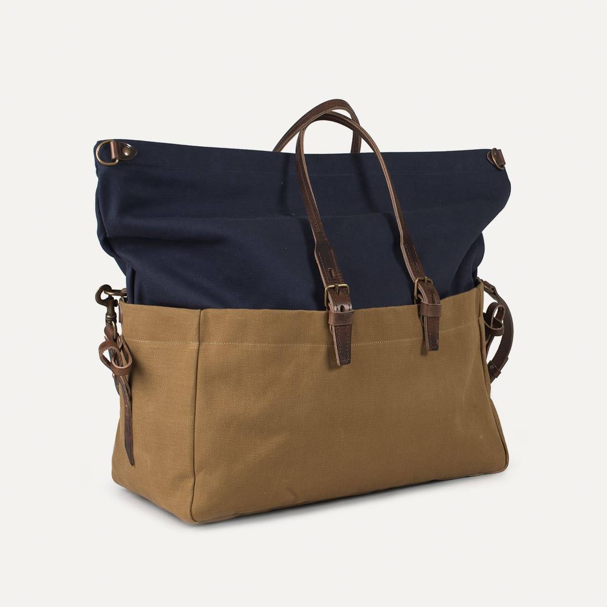 Sac de voyage Cabine Blitz Motorcycles - Navy/Camel (image n°6)