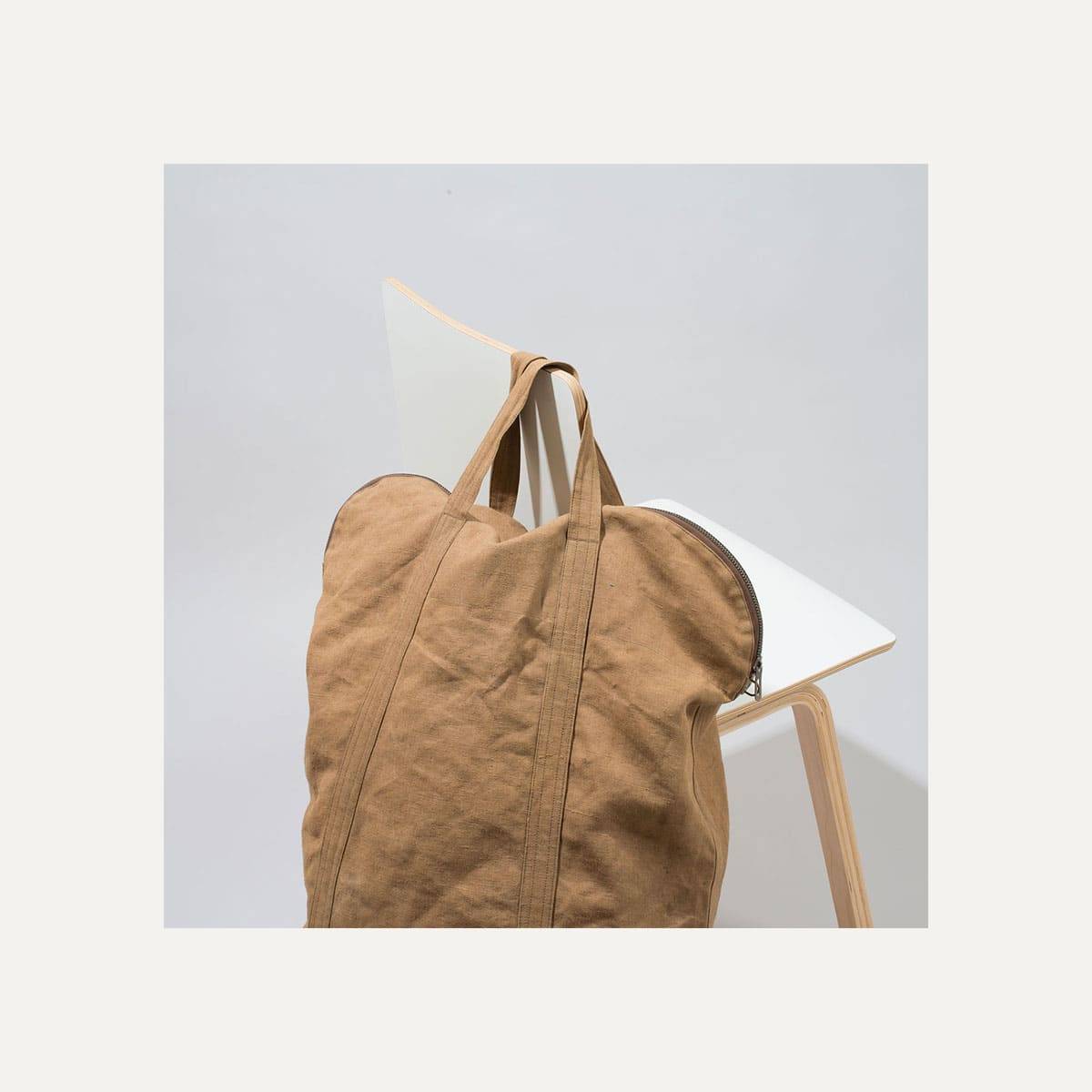 N°4: ‘Cashew-colored’ linen parachute bag (image n°7)