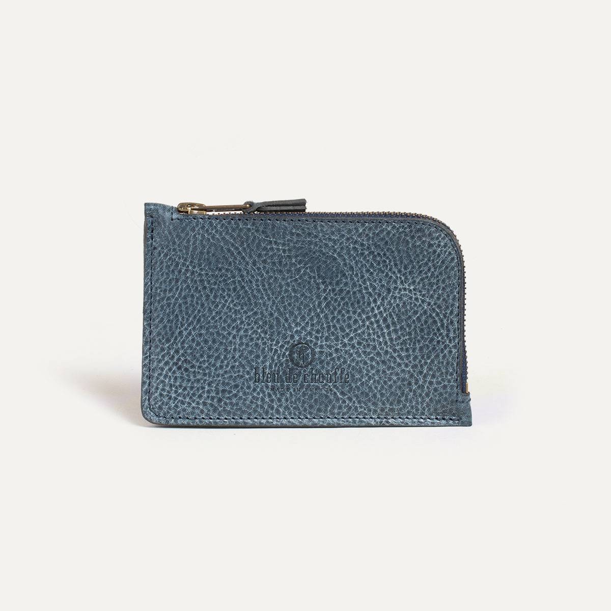 Pognon zipped purse  / L - Indigo (image n°1)