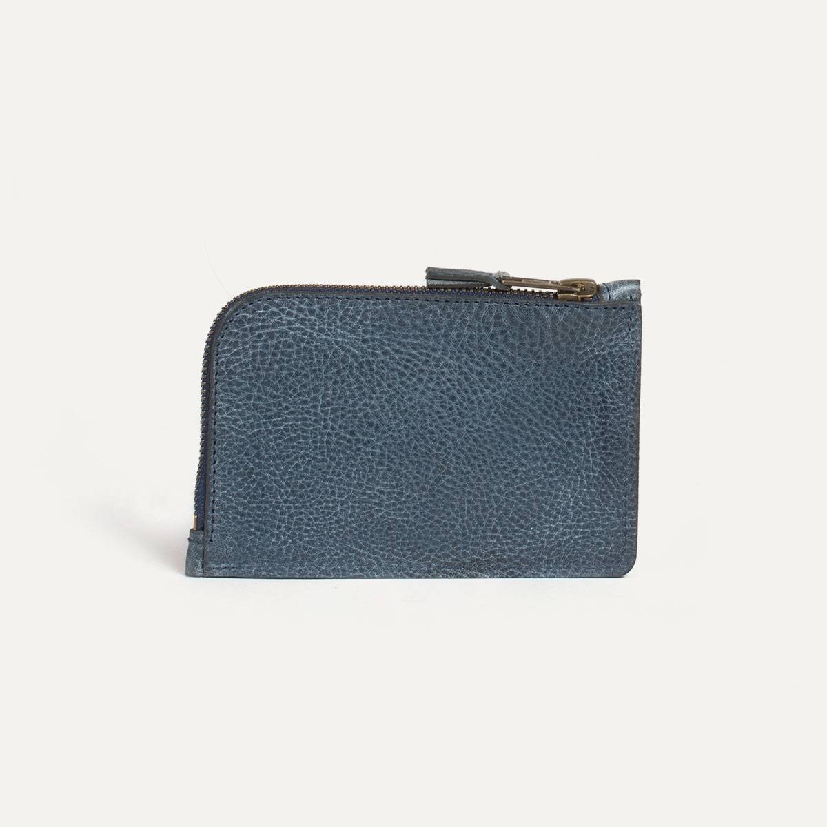 Pognon zipped purse  / L - Indigo (image n°2)