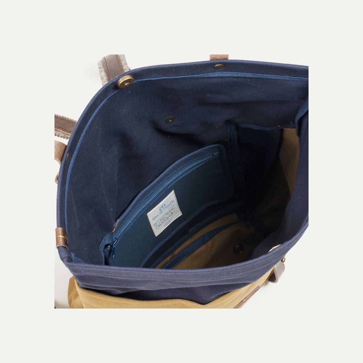 Blitz Motorcycles Scout Backpack - Navy/Camel (image n°7)