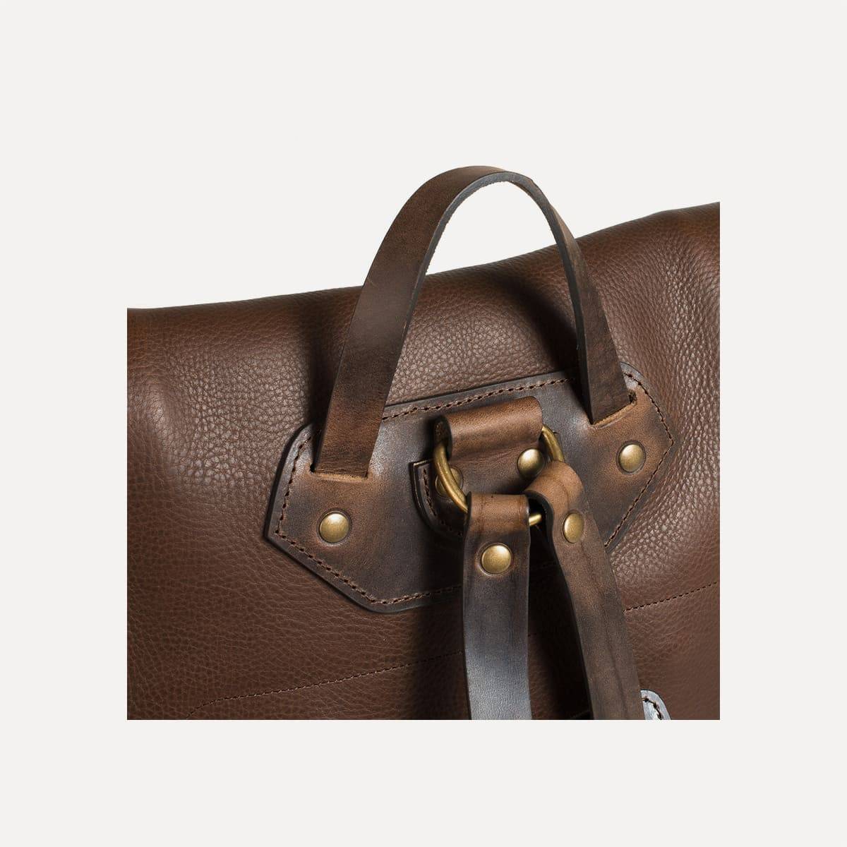 Arlo leather backpack - Military Brown (image n°4)