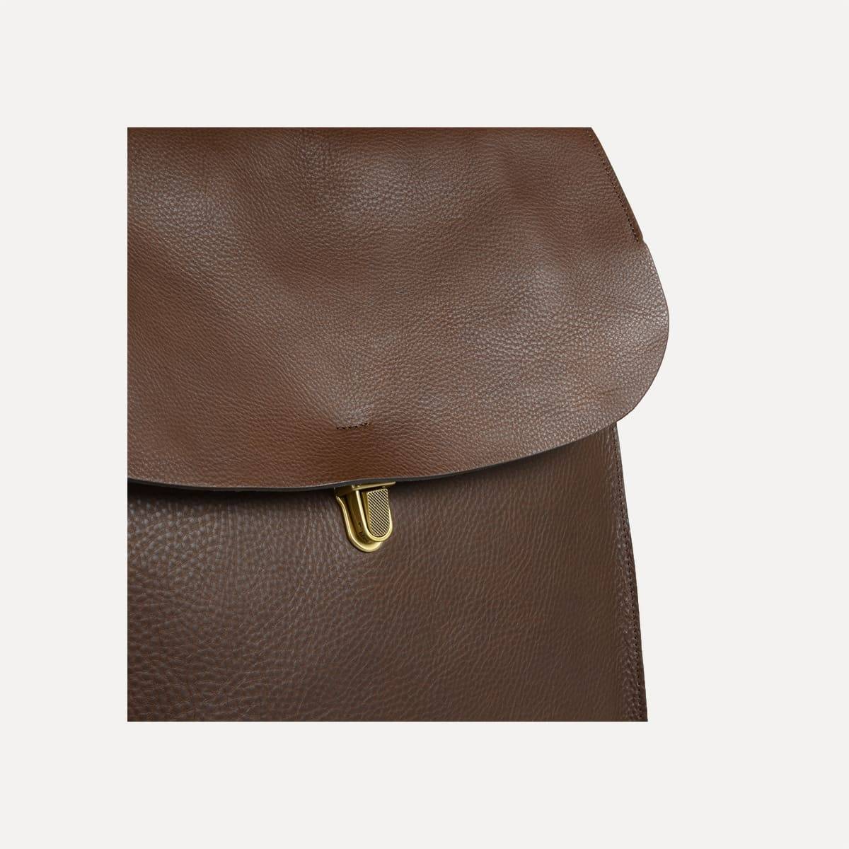 Arlo leather backpack - Military Brown (image n°5)