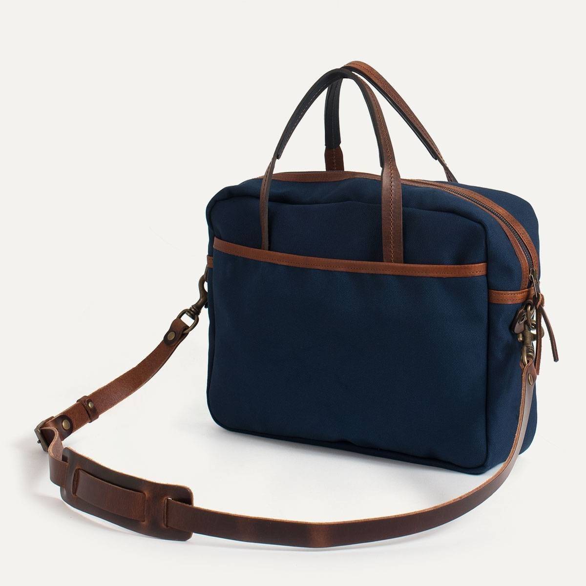 Report Business bag - Navy Blue Canvas (image n°4)