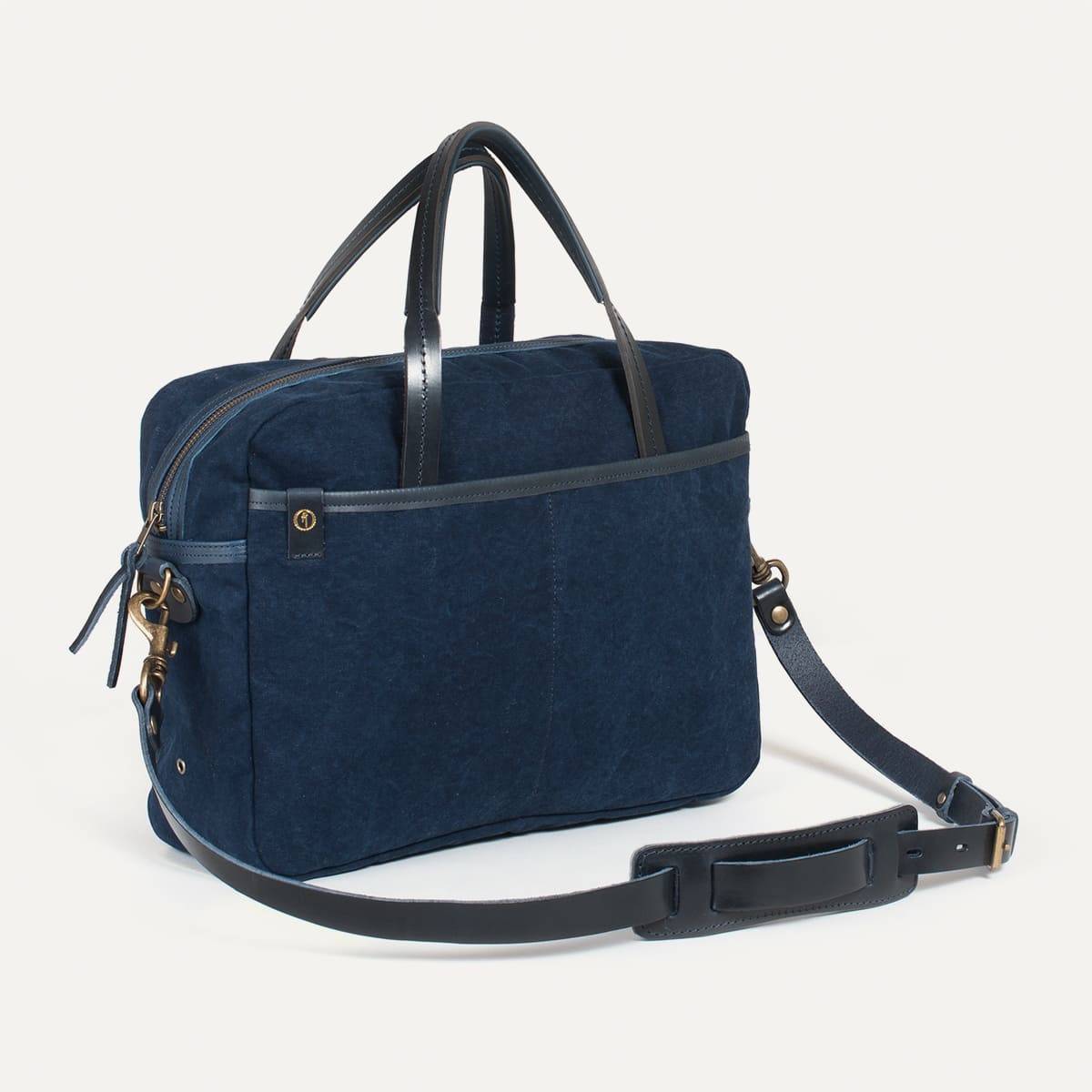 Sac business Report toile et cuir - Indigo (image n°4)