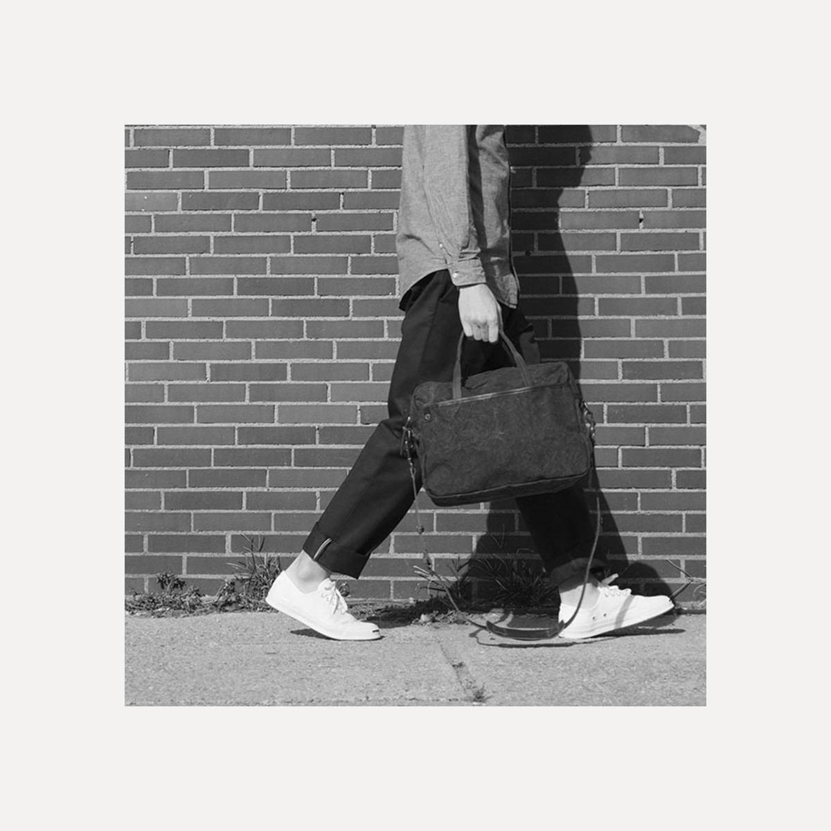 Business bag Report Canvas and Leather - Indigo (image n°5)