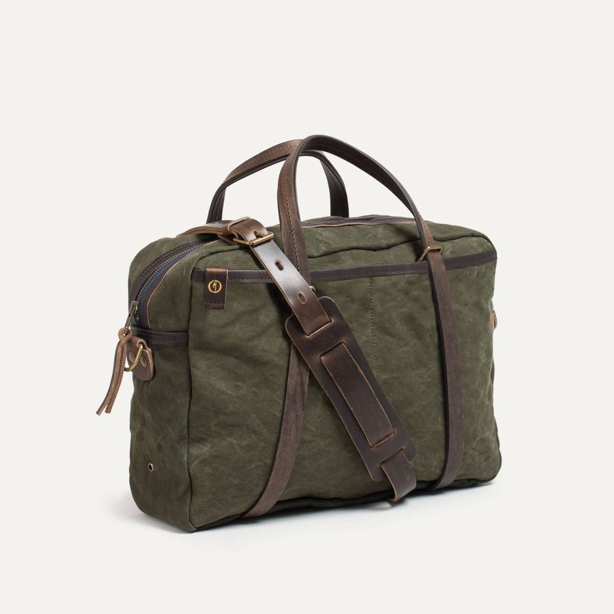 Report Business bag - Dark Khaki Canvas (image n°2)