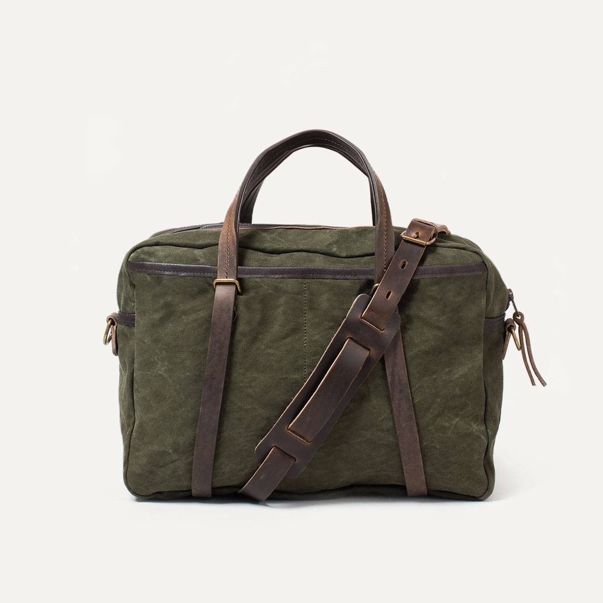 Report Business bag - Dark Khaki Canvas (image n°3)