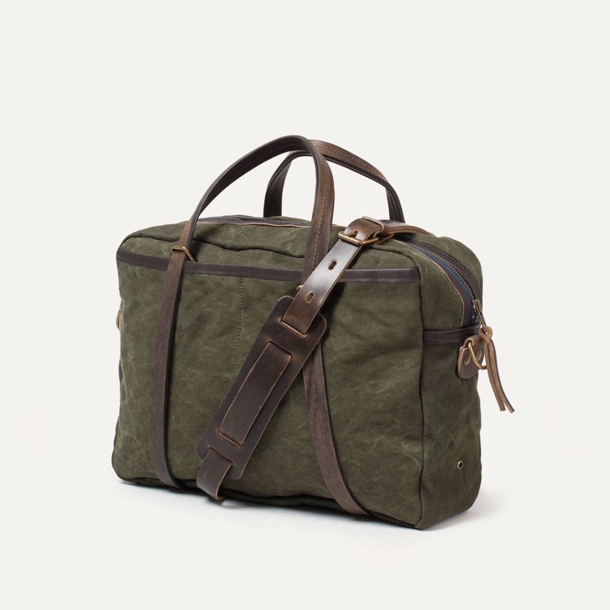 Report Business bag - Dark Khaki Canvas (image n°4)