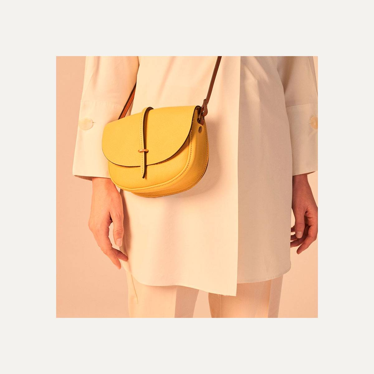 Java mini Postman bag - Yellow (image n°9)