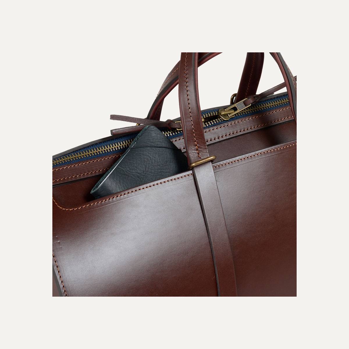 Jules Leather Holdall - Pain Brûlé (image n°8)