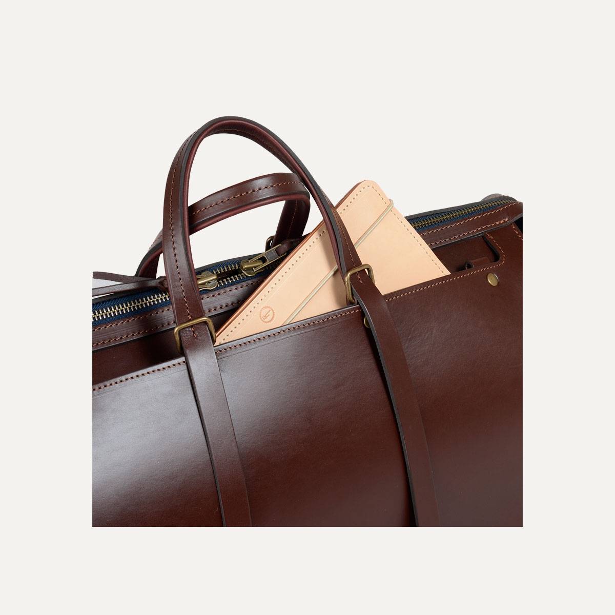 Jules Leather Holdall - Pain Brûlé (image n°10)