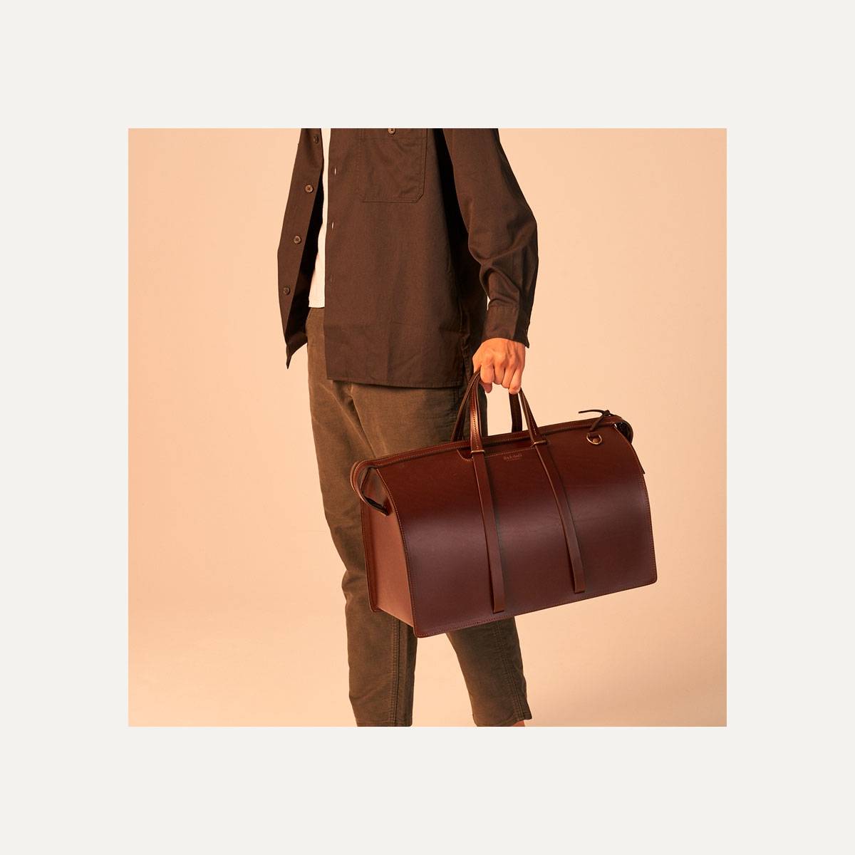 Jules Leather Holdall - Pain Brûlé (image n°12)