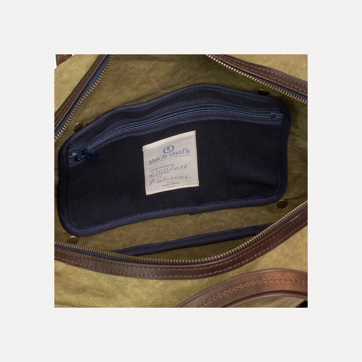 Sac business Report toile & cuir - Camel BM (image n°6)