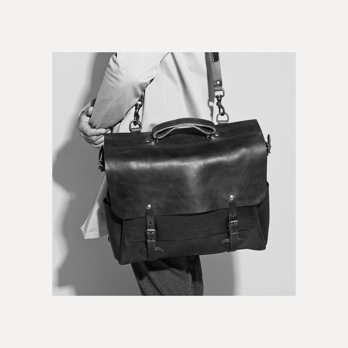 48h Irving Executive Postman bag - Black (image n°9)