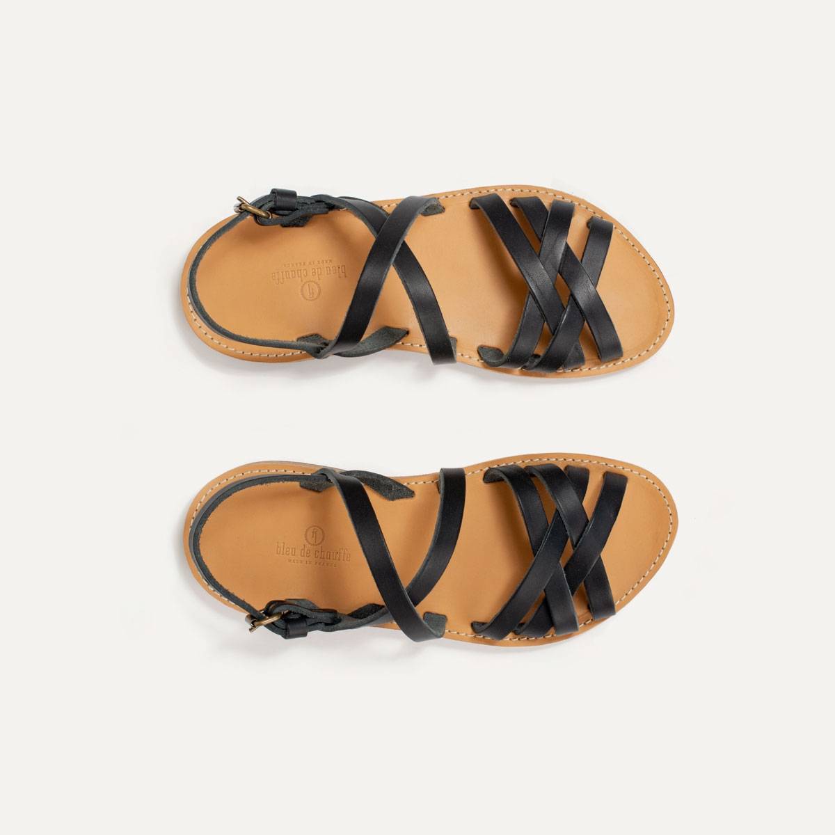 Majour leather sandals - Black (image n°1)