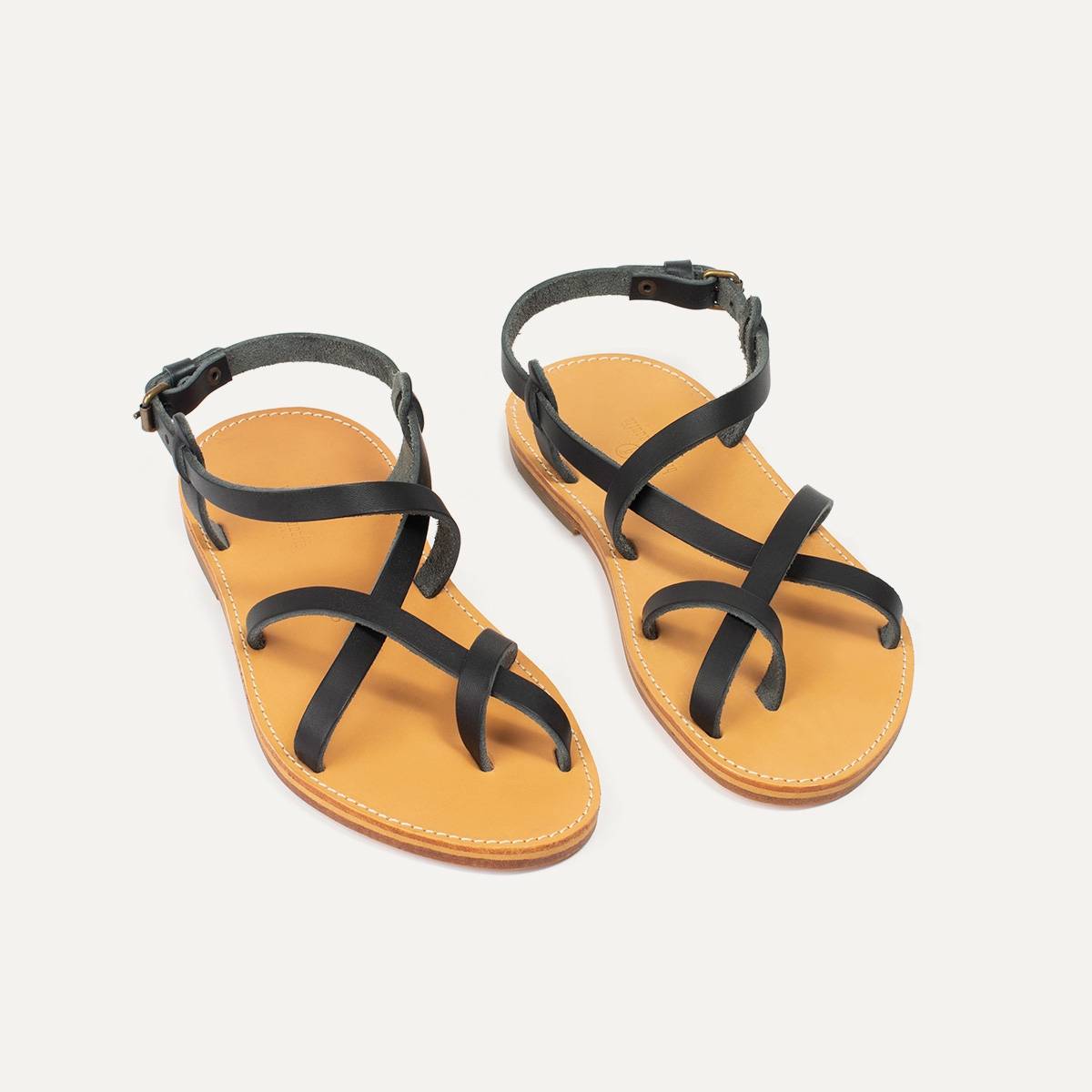 Nara leather sandals - Black (image n°4)