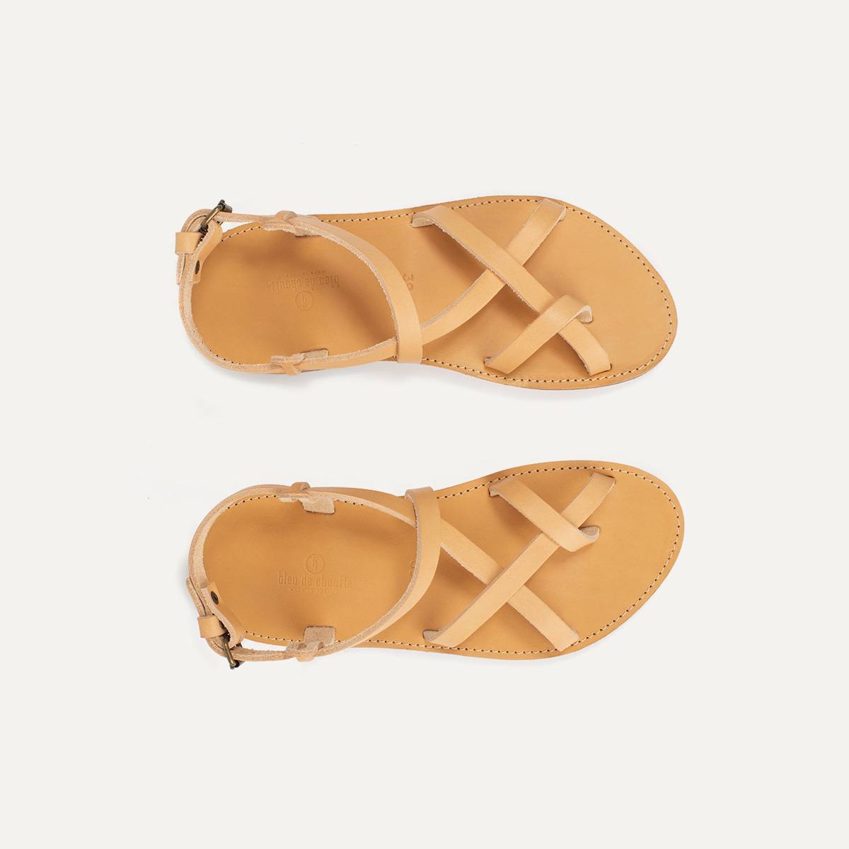Nara leather sandals - Natural (image n°1)