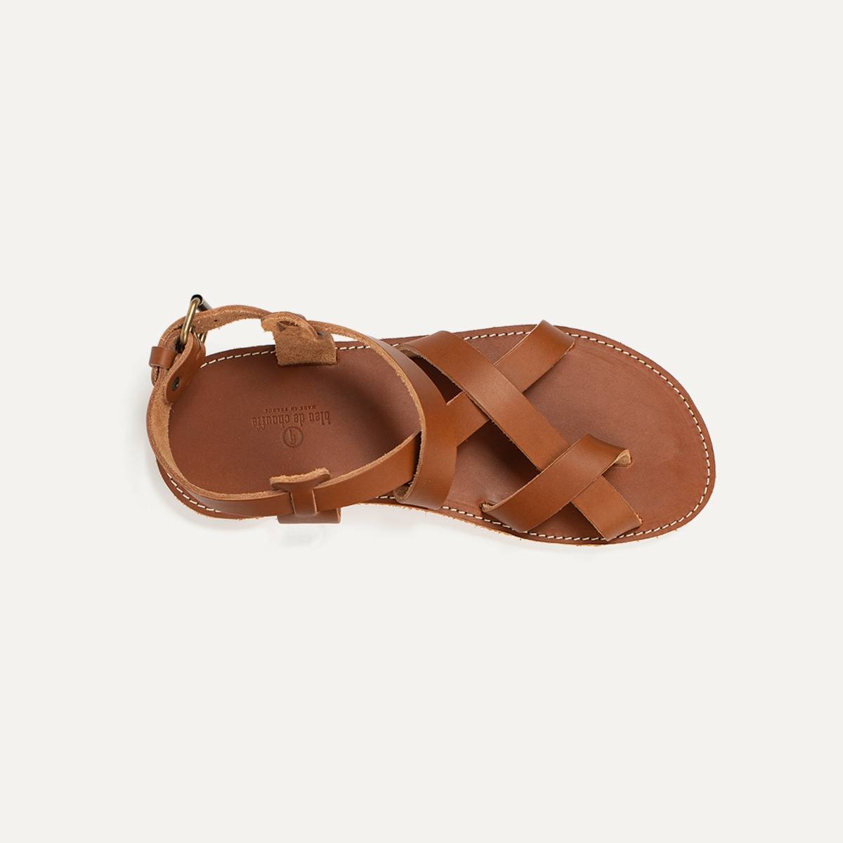 Lhassa leather sandals - Pain Brûlé (image n°6)