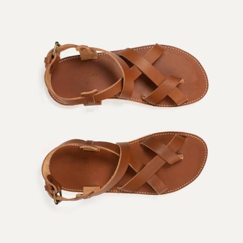 Lhassa leather sandals - Pain Brûlé