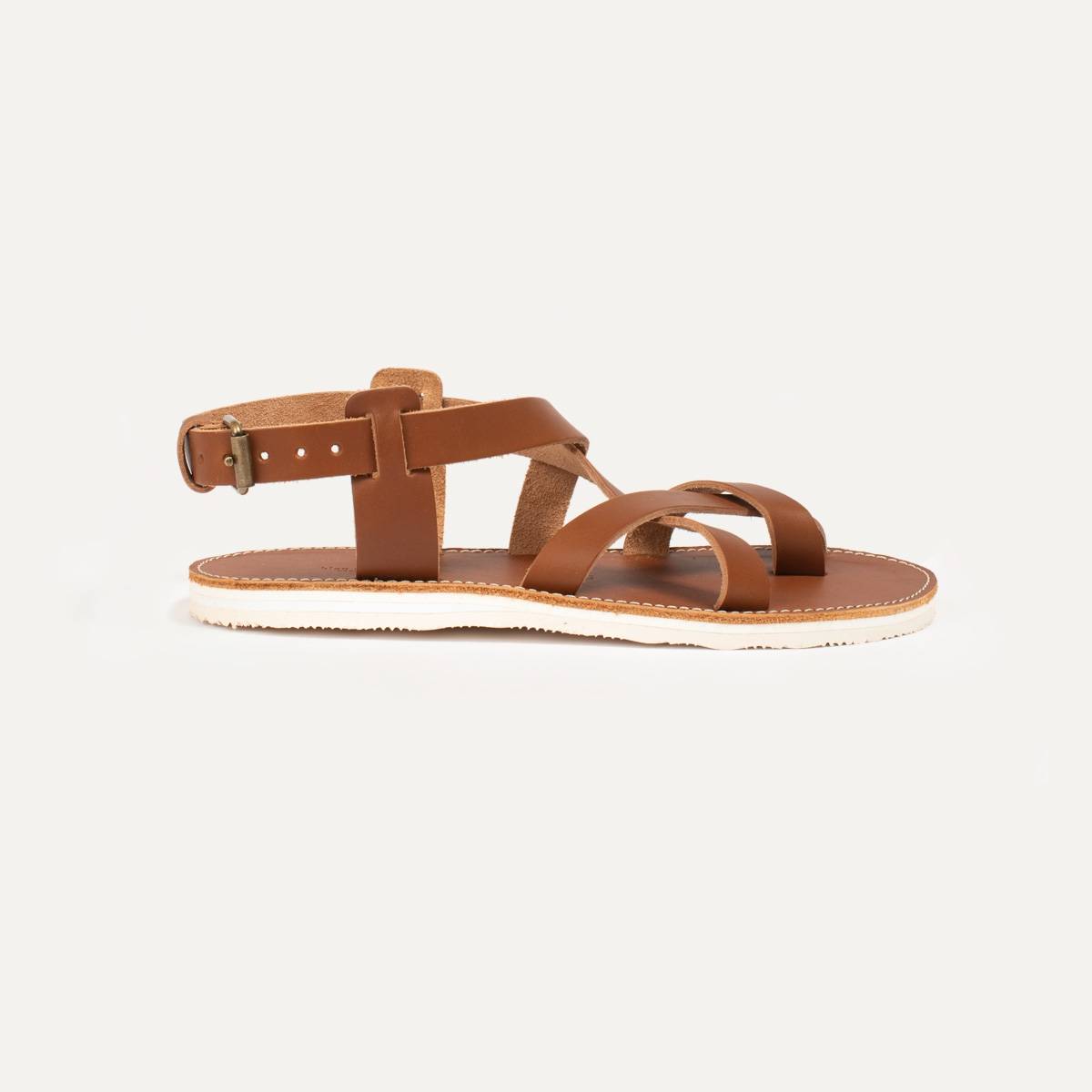 Lhassa leather sandals - Pain Brûlé (image n°1)