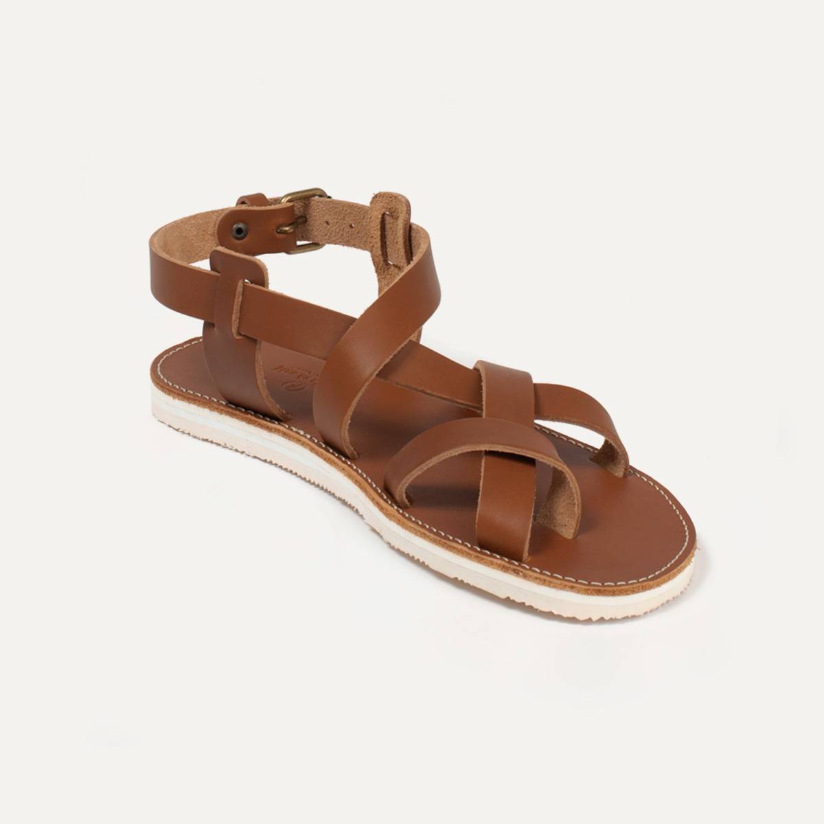 Lhassa leather sandals - Pain Brûlé (image n°2)