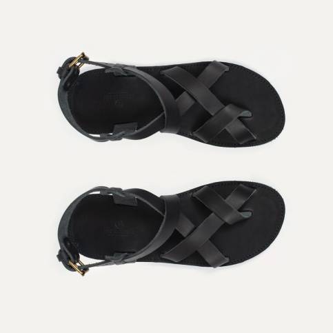 Sandales cuir Lhassa - Noir