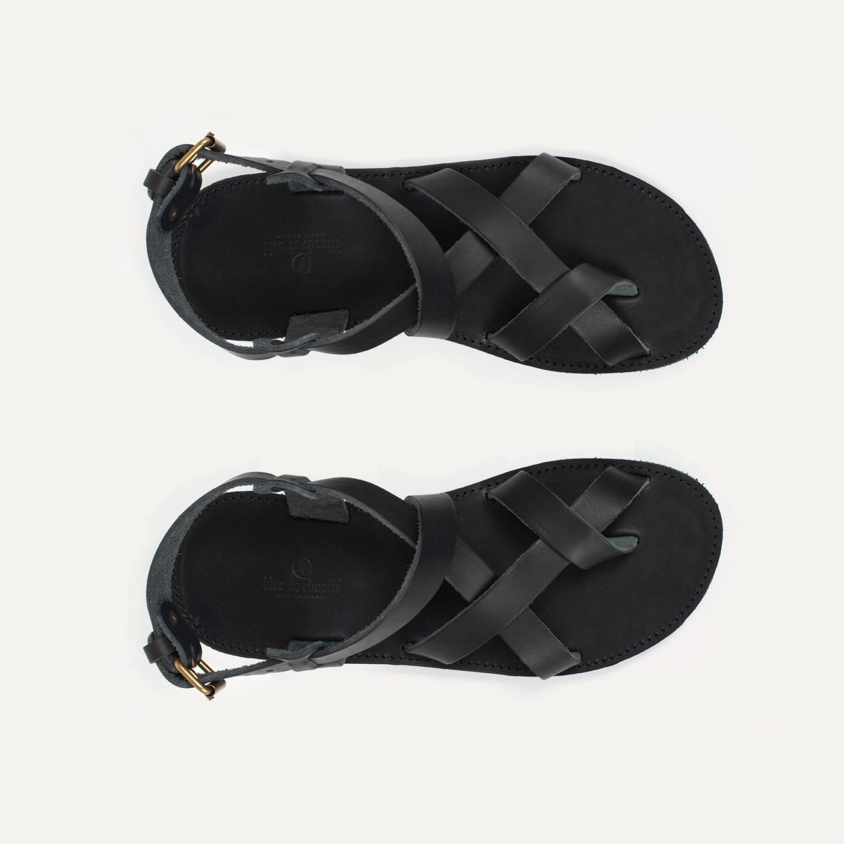 sandales bleu de chauffe