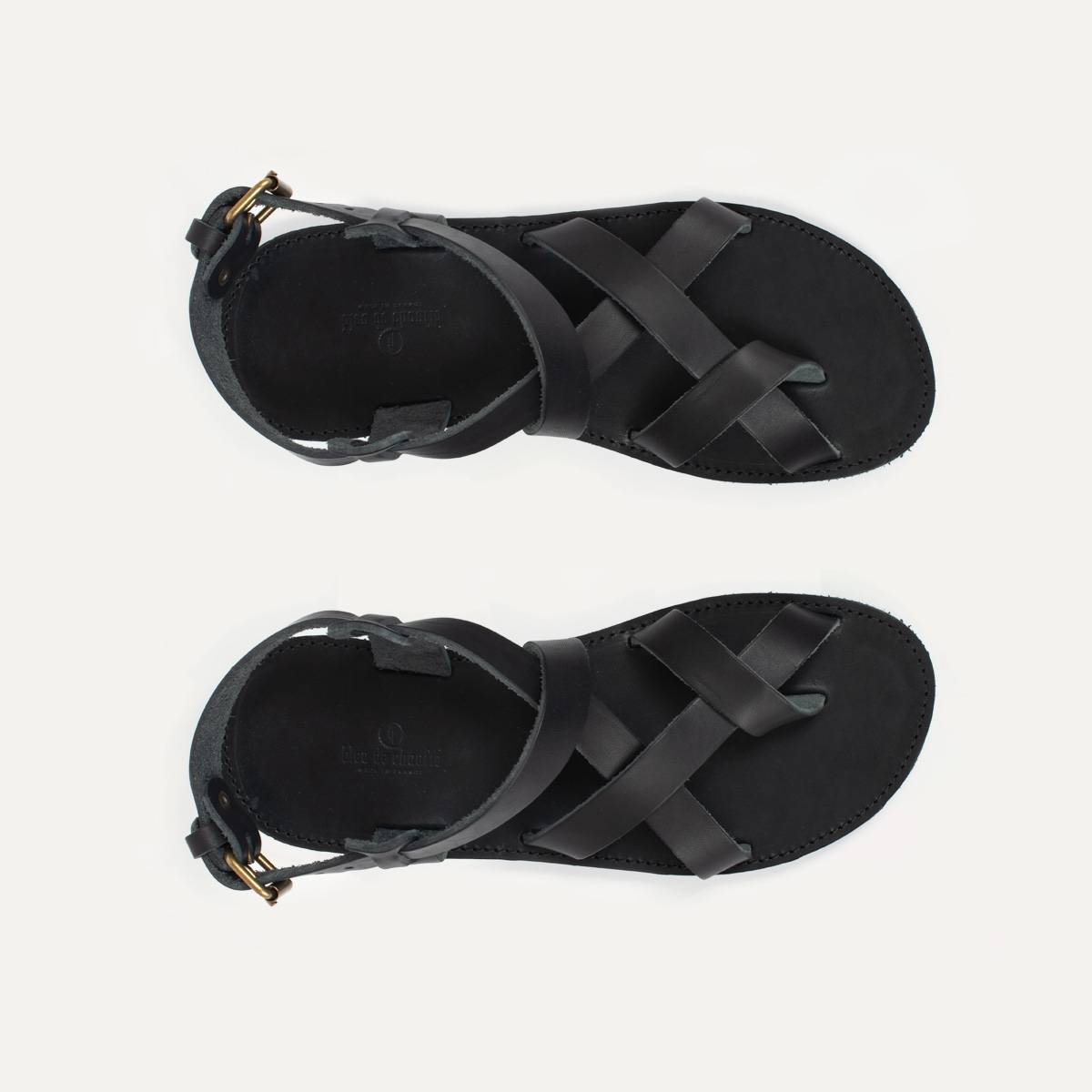 Lhassa leather sandals - Black (image n°4)