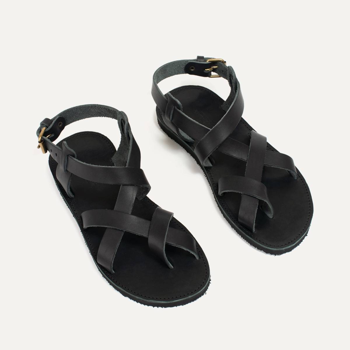 Lhassa leather sandals - Black (image n°7)