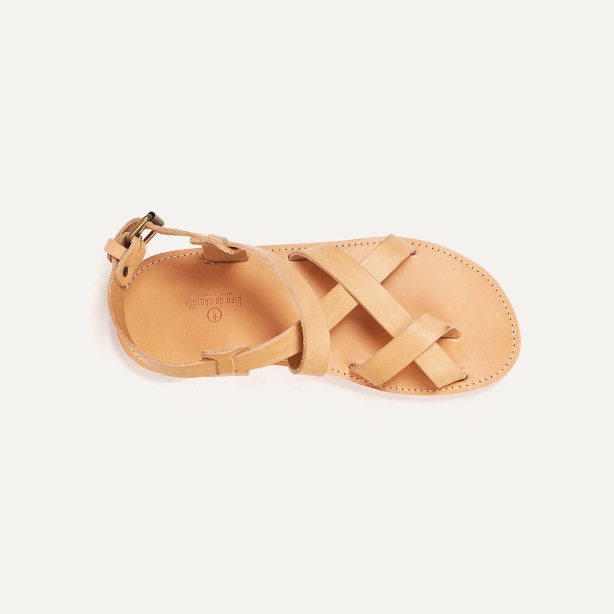 Lhassa leather sandals - Natural (image n°6)