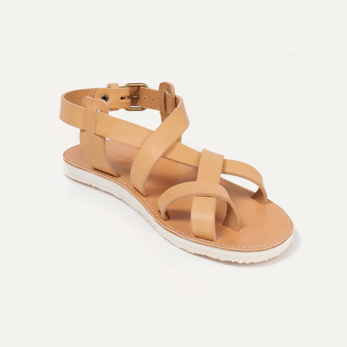 sandales cuir naturel