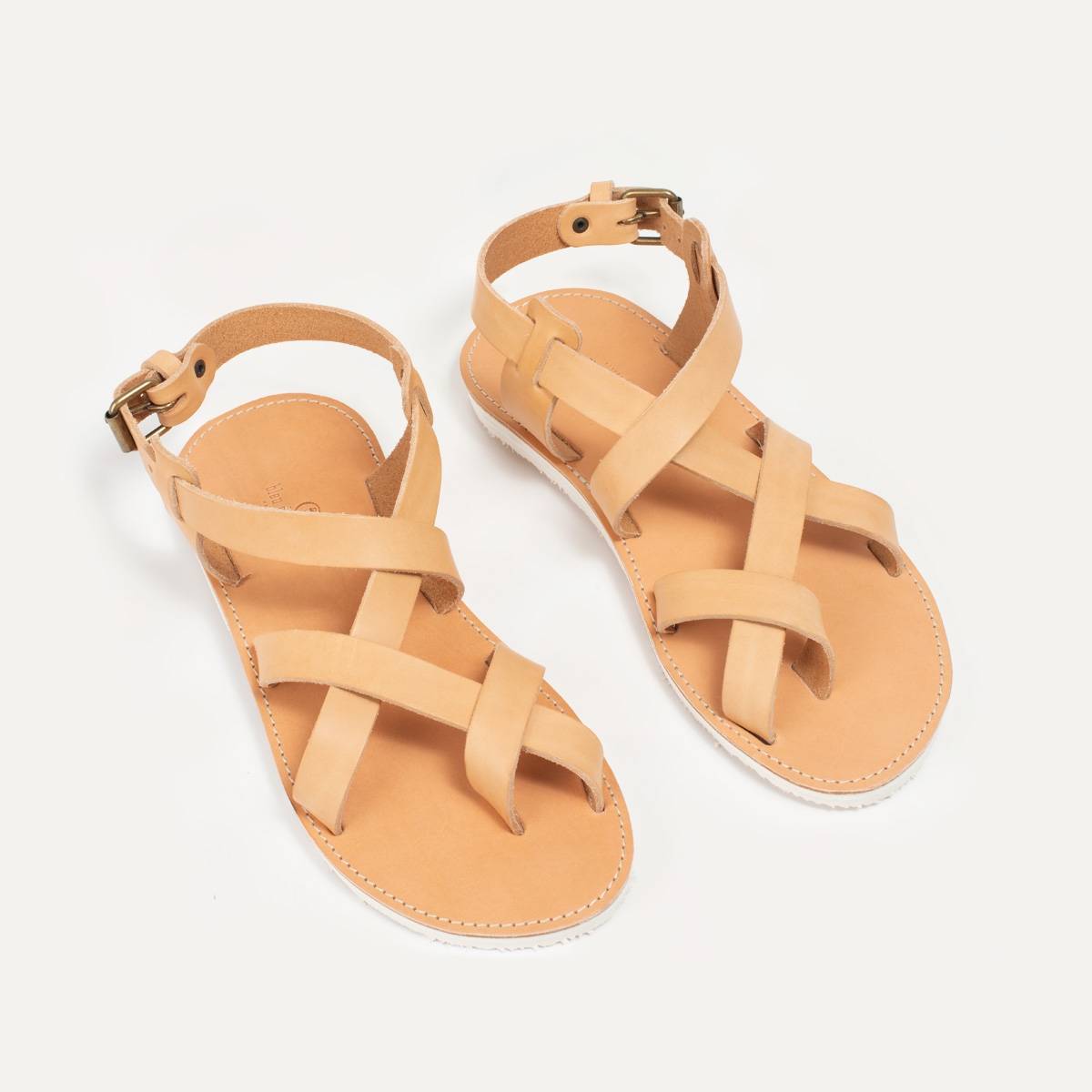 Lhassa leather sandals - Natural (image n°7)