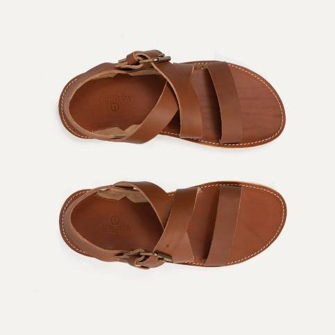 Iwate leather sandals - Pain Brûlé