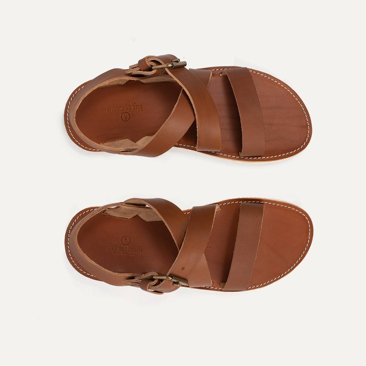 Iwate leather sandals - Pain Brûlé (image n°2)
